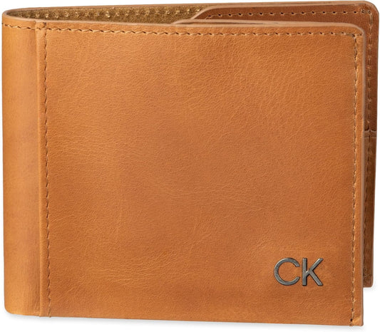 Billetera Bifold Minimalista RFID de Piel Calvin Klein con Slots