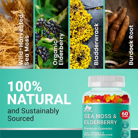 Gomitas de Musgo Marino BioVitalica - Inmunidad y Detox