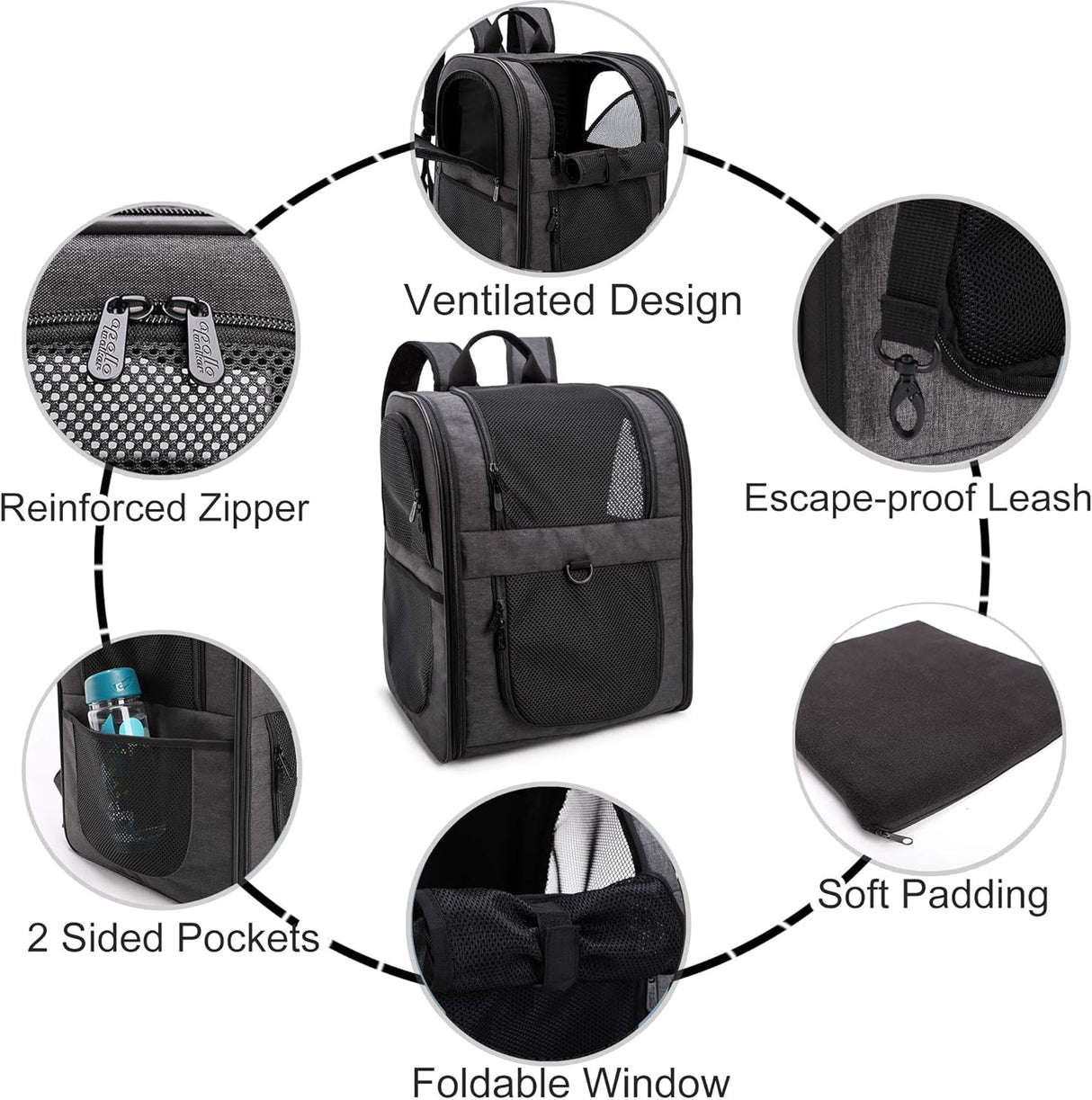 Mochila para llevar gatos grandes para viajes