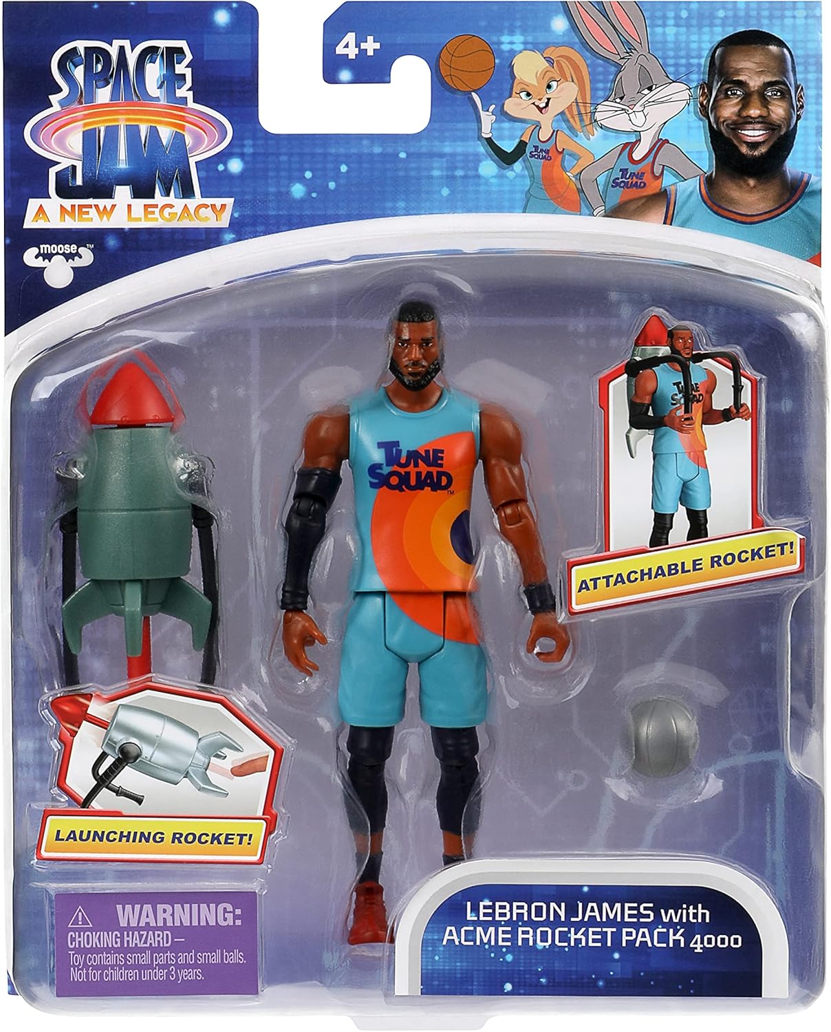 Figura de acción Baller - Lebron James con mochila Acme 4000
