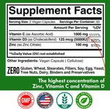Suplementos Alimenticios Zinc 100 mg D 5000 UI