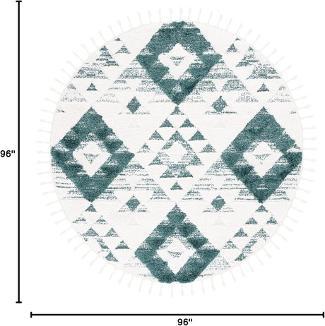 Alfombra Shag Marroquí, Diseño Boho, Modelo MTS688Y-8R