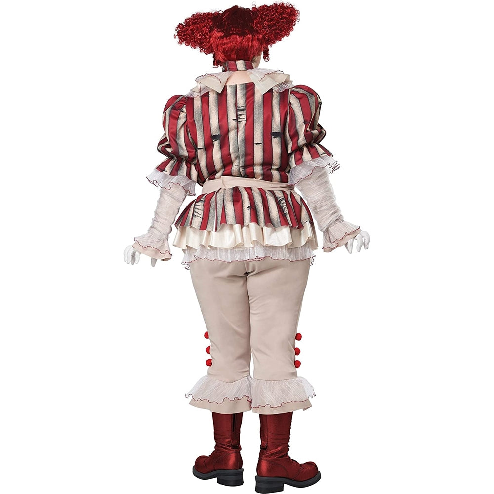 Disfraz de payaso sádico para mujer talla X