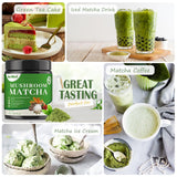 Polvo de Matcha con Hongos Superfood, 8 Oz, Sabor Delicioso