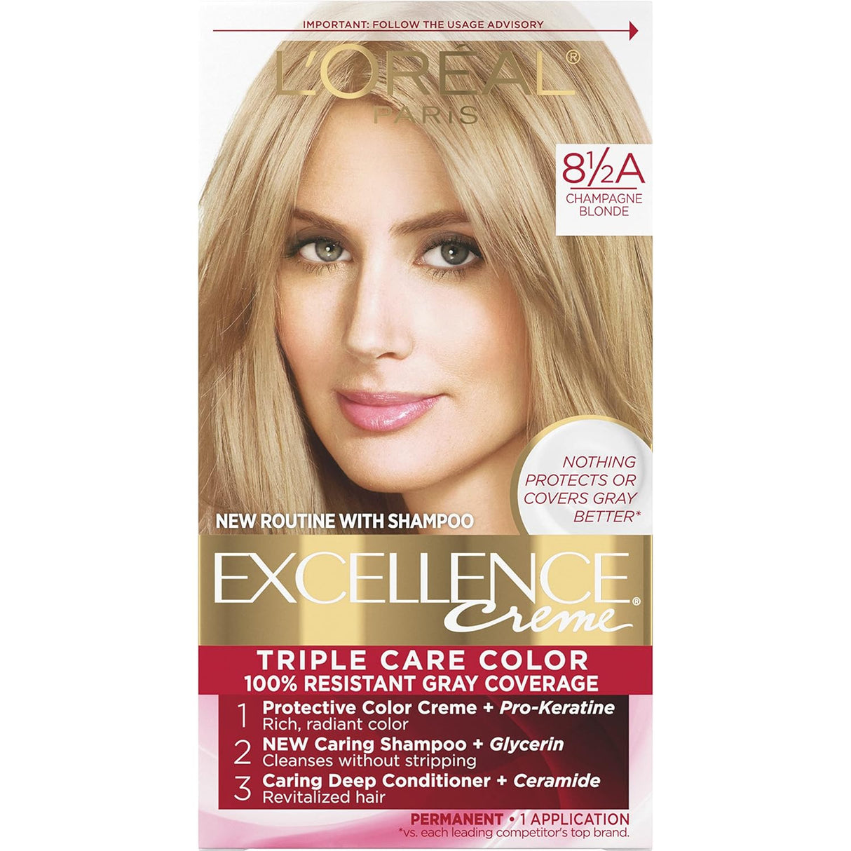 Coloración permanente para el cabello, 100% cobertura de canas