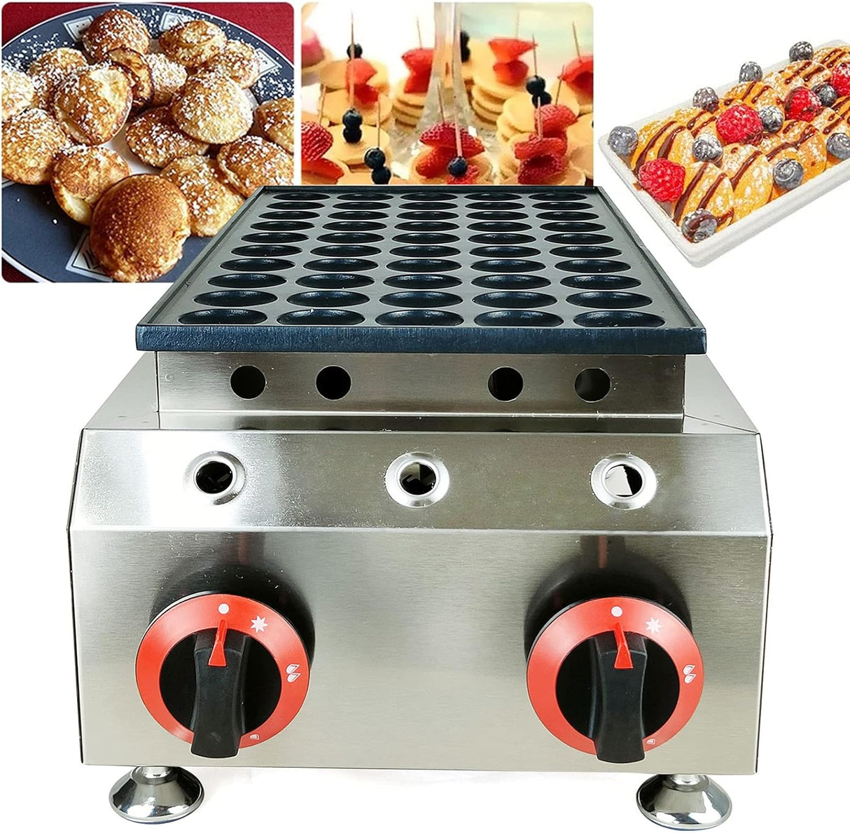 Máquina de Waffles LOYALHEARTDY, 50 pcs, ideal para panadería