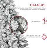 Árbol de Navidad Artificial SUNCROWN 6ft Premium con 1000 ramas
