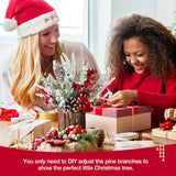 Árbol de Navidad Pequeño Hatisan con Adornos y Piñas (2 Pck)