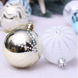 30PCS Adornos Navideños, Shatterproof, 60MM, Modelo: Navidad