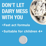 Suplemento Lactaid Fast Act masticable, vainilla