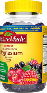 Suplemento Nature Made Gomitas de glicinato de magnesio