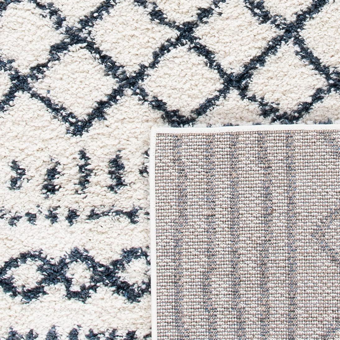 Alfombra de área Shag - Diseño marroquí, 1.6 pulgadas de grosor