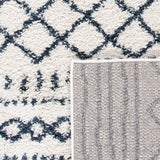 Alfombra de área Shag - Diseño marroquí, 1.6 pulgadas de grosor