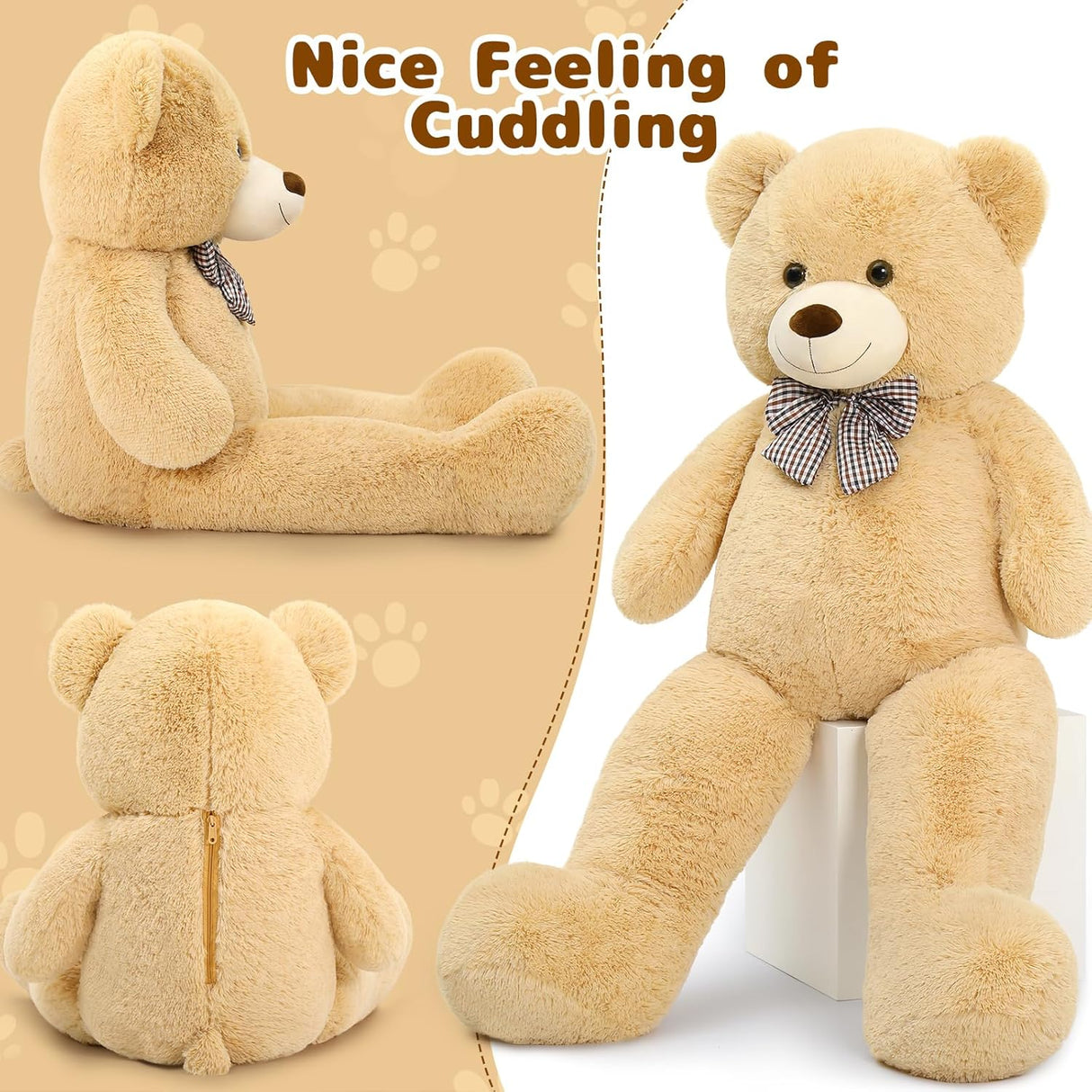 Gran Oso de Peluche 4 Pies MaoGoLan - Animal de Peluche Grande