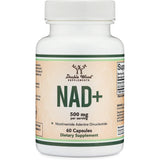 Suplemento NAD Booster 500 mg de 95% de NAD+ de nicotinamida