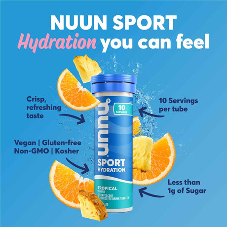 Suplemento Nuun Pastillas Hidratantes con Electrolitos
