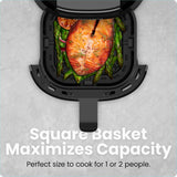 Freidora de aire mini 2 Qt, CHEFMAN, digital, compacta, modelo