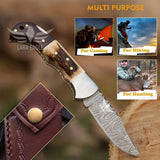Cuchillo de bolsillo de caza plegables hechos a mano acero