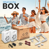Par de altavoces Bluetooth para interiores y exteriores, 500 W, doble impermeable,PDWRBT56WT