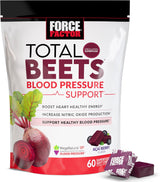 Force Factor Total Beets: Suplemento para presión y energía, 60 chicles