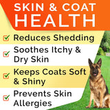 Vitaminas de aceite de pescado Omega 3 para perros