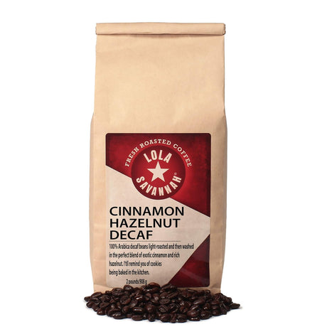 Café en grano descafeinado Lola Savannah, avellana y canela 2lb