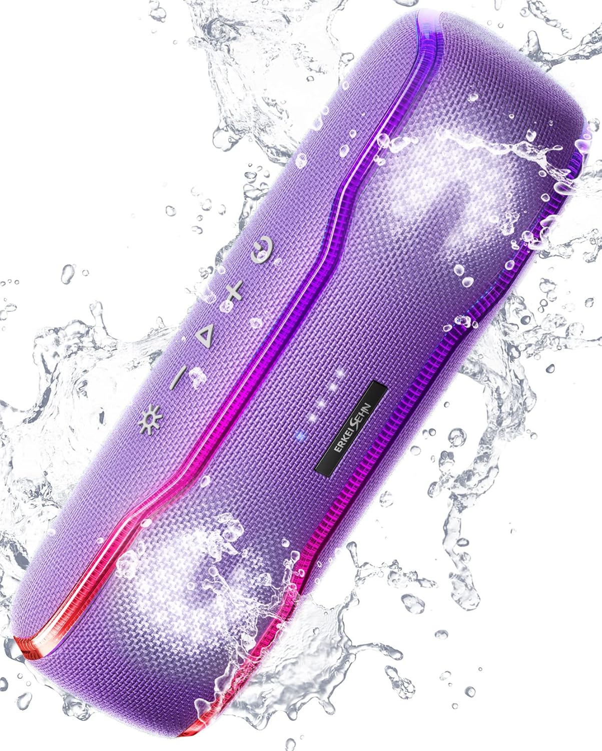 Altavoz Bluetooth IPX7 impermeable con luces y TWS