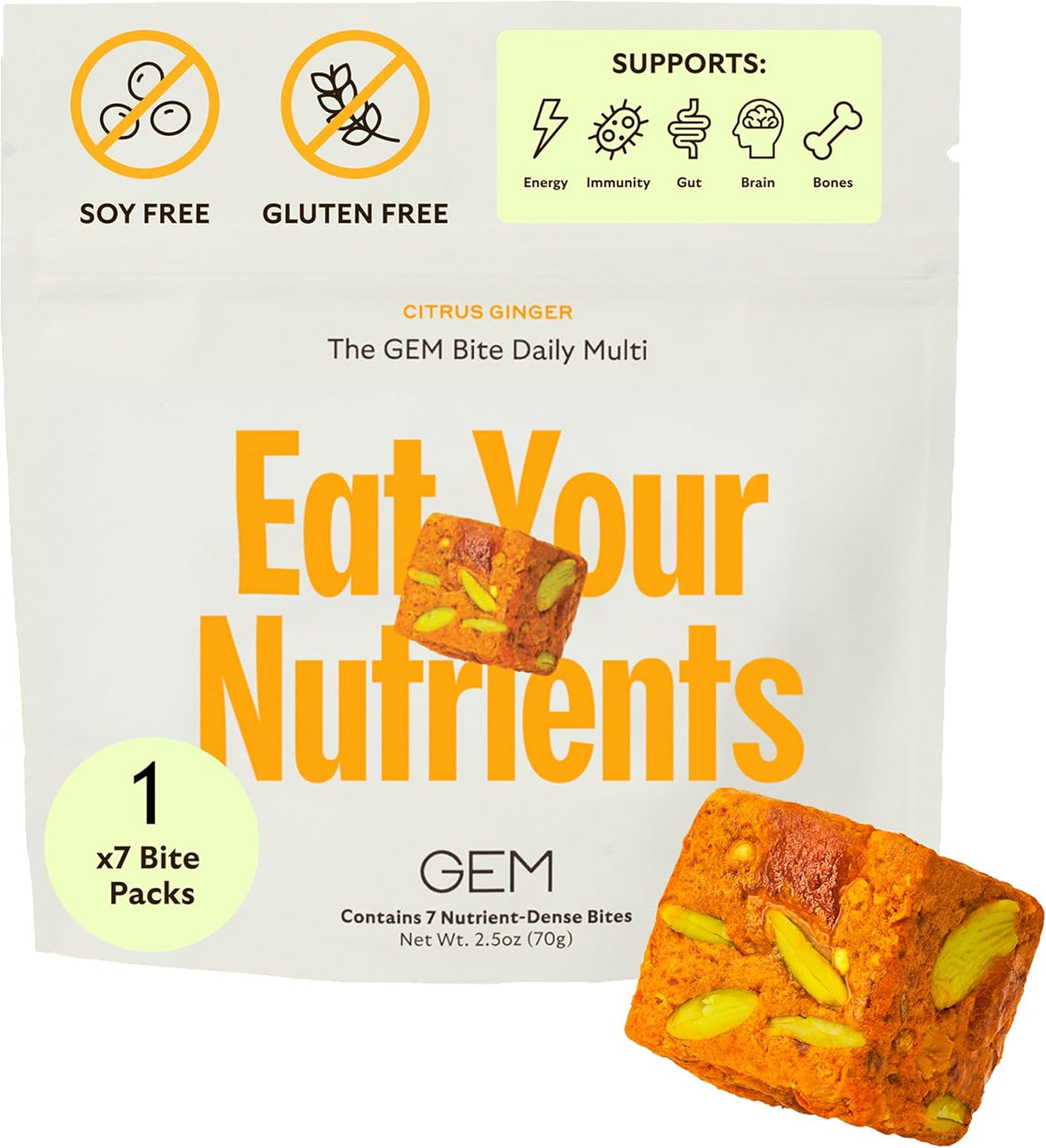 GEM Multivitamínico Diario para Mujeres y Hombres, 7 Porciones