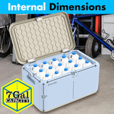 Caja de almacenamiento SereneLife 7 galones con cerradura