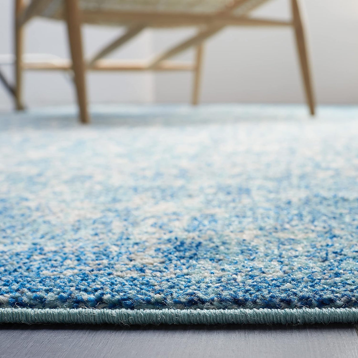 Alfombra de área, diseño oriental desgastado, modelo EVK256C