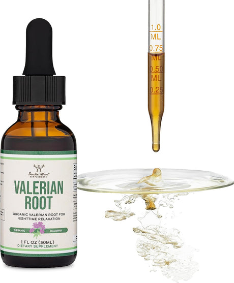 Suplemento Gotas de raíz de valeriana para dormir orgánica