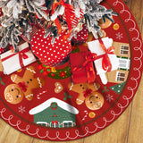 Funda de Árbol de Navidad 48 Gingerbread Casa Decorativa