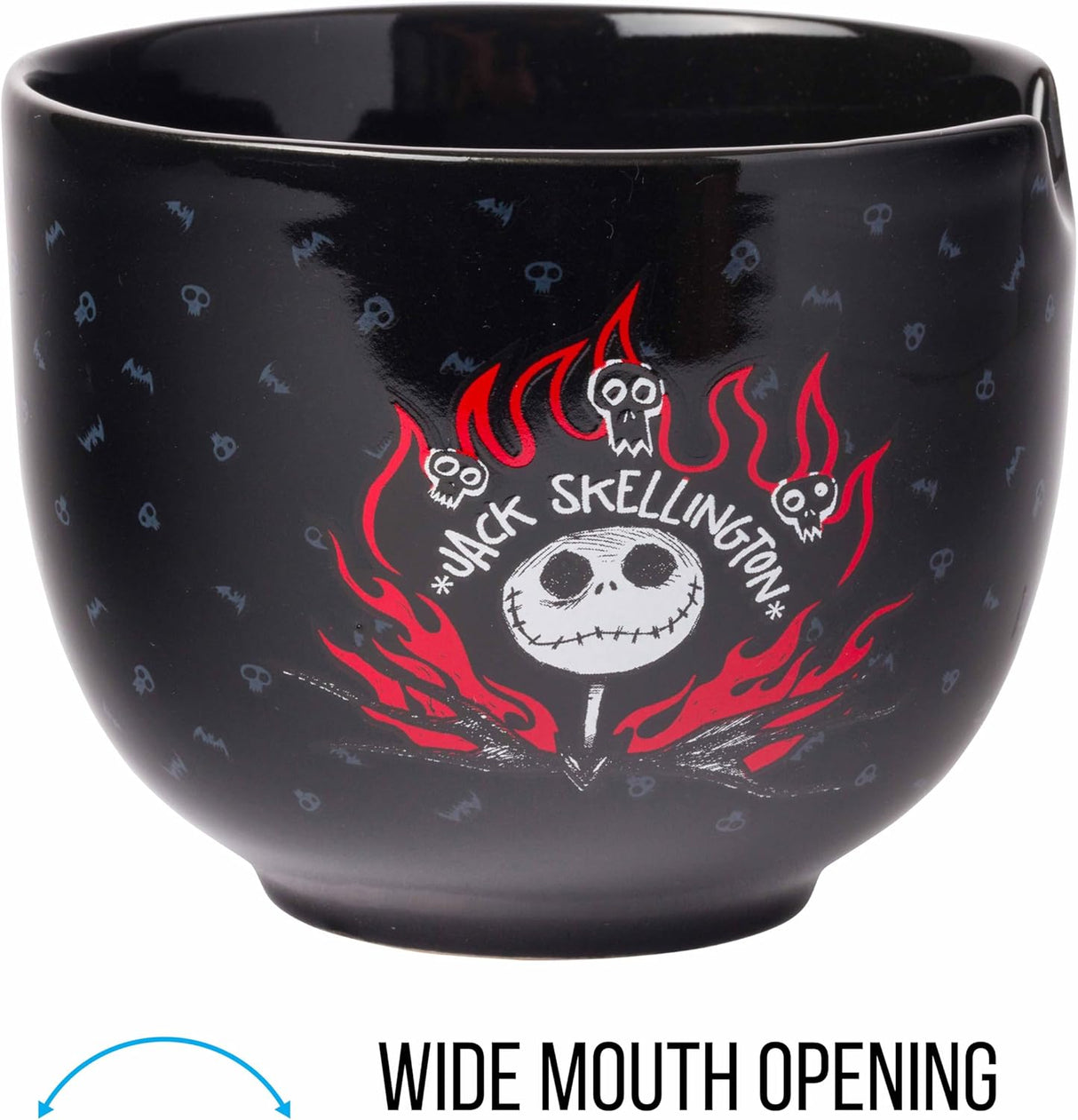 Cuenco Ramen Jack Skellington Silver Buffalo, 20 oz, Cerámico