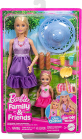 Barbie Familia y Amigos Set de Juego Picnic con Muñecas y Accesorios