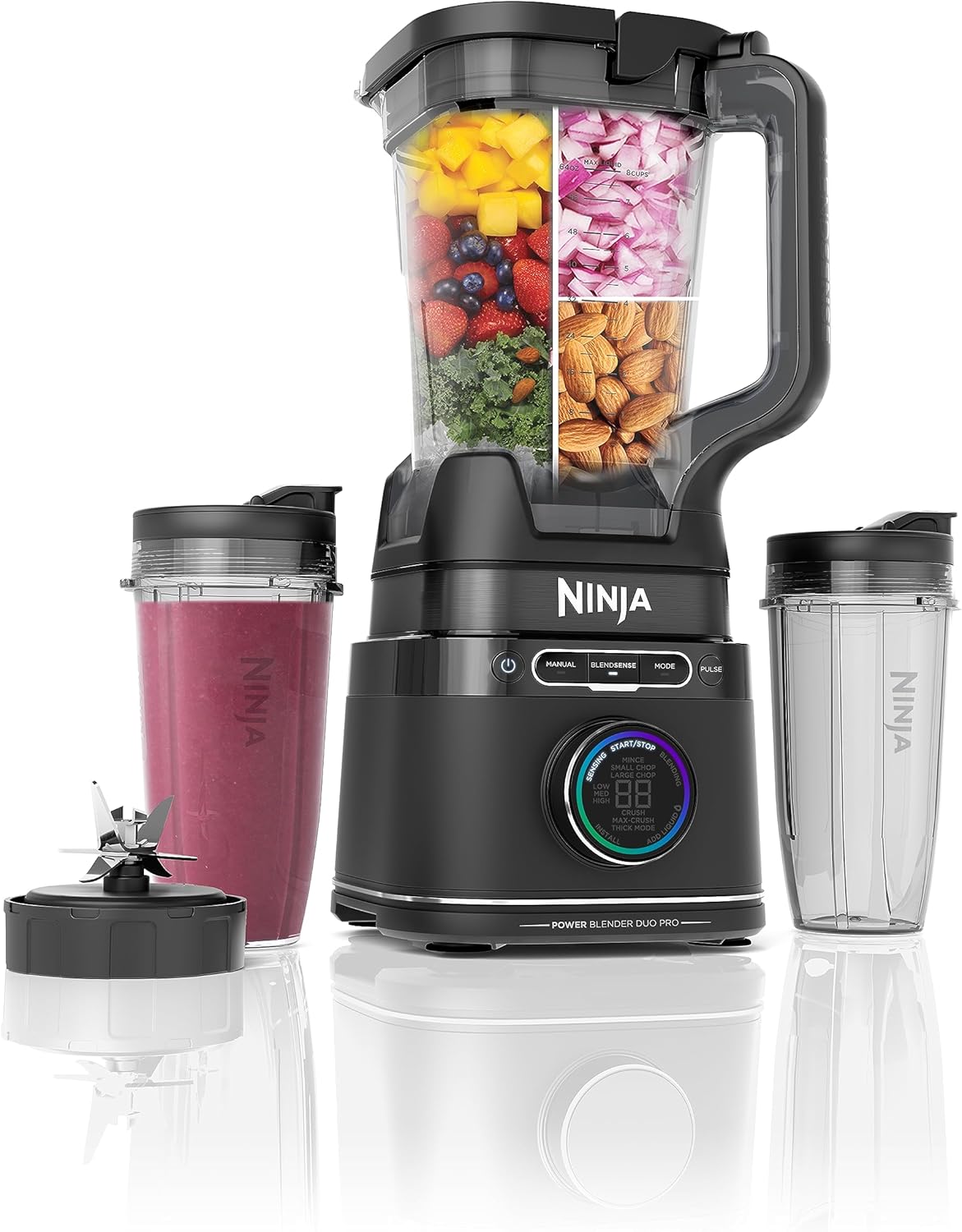 Licuadora para batidos de 1800 vatios máximos, Negro Ninja