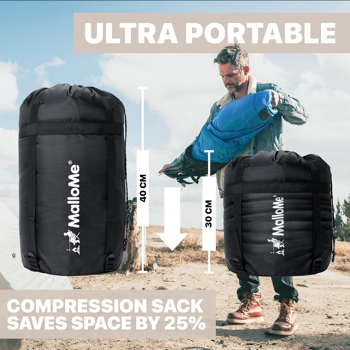 Sleeping Bags for Adults & Kids - Cold/Warm Weather, Lightweight