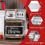 Cartel Feliz Navidad Decoración Navideña para Estantes,Metal