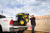 Generador portátil Champion 15,000W trifuel con arranque eléctrico