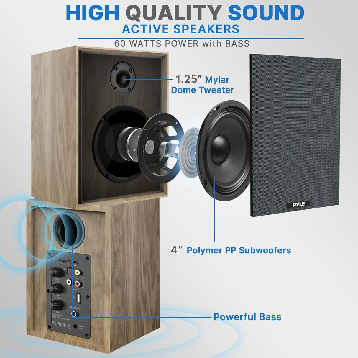 Parlantes de estantería PYLE-HOME PBKSRB40