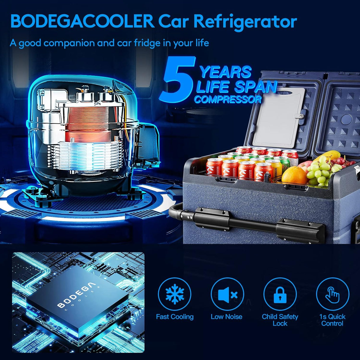 BODEGA COOLER Refrigerador de coche de 12 voltios