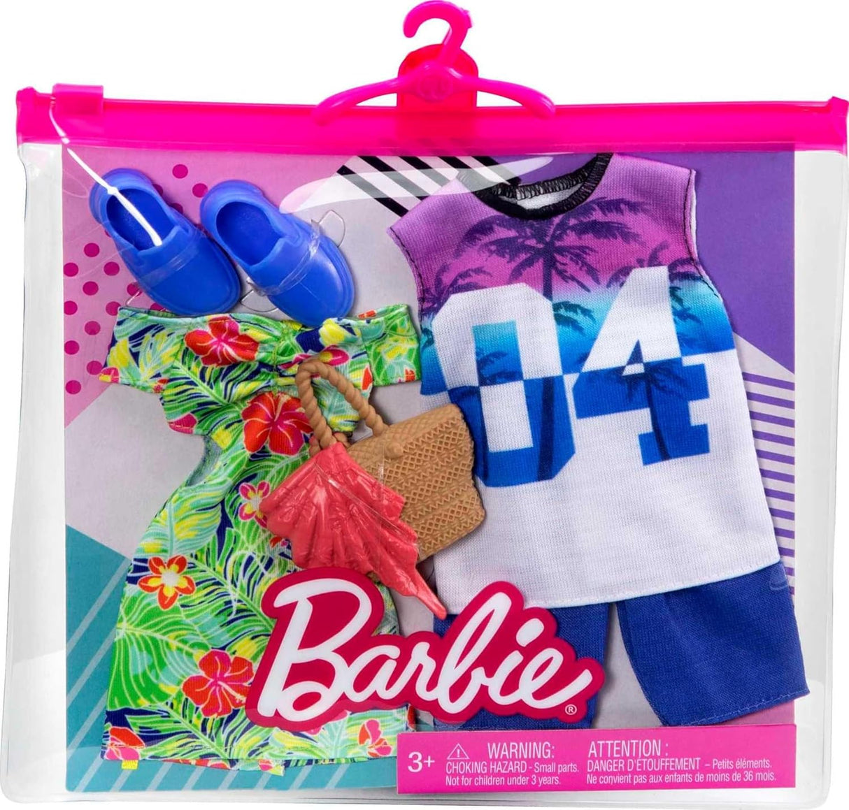 Conjunto de Moda Barbie & Ken 2 Piezas Tropicales