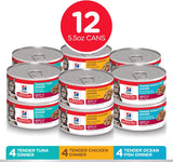 Alimento húmedo enlatado para gatos paquete de 12