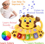 Juguete Musical León para Bebés - 5 Teclas Iluminadas - Interactivo