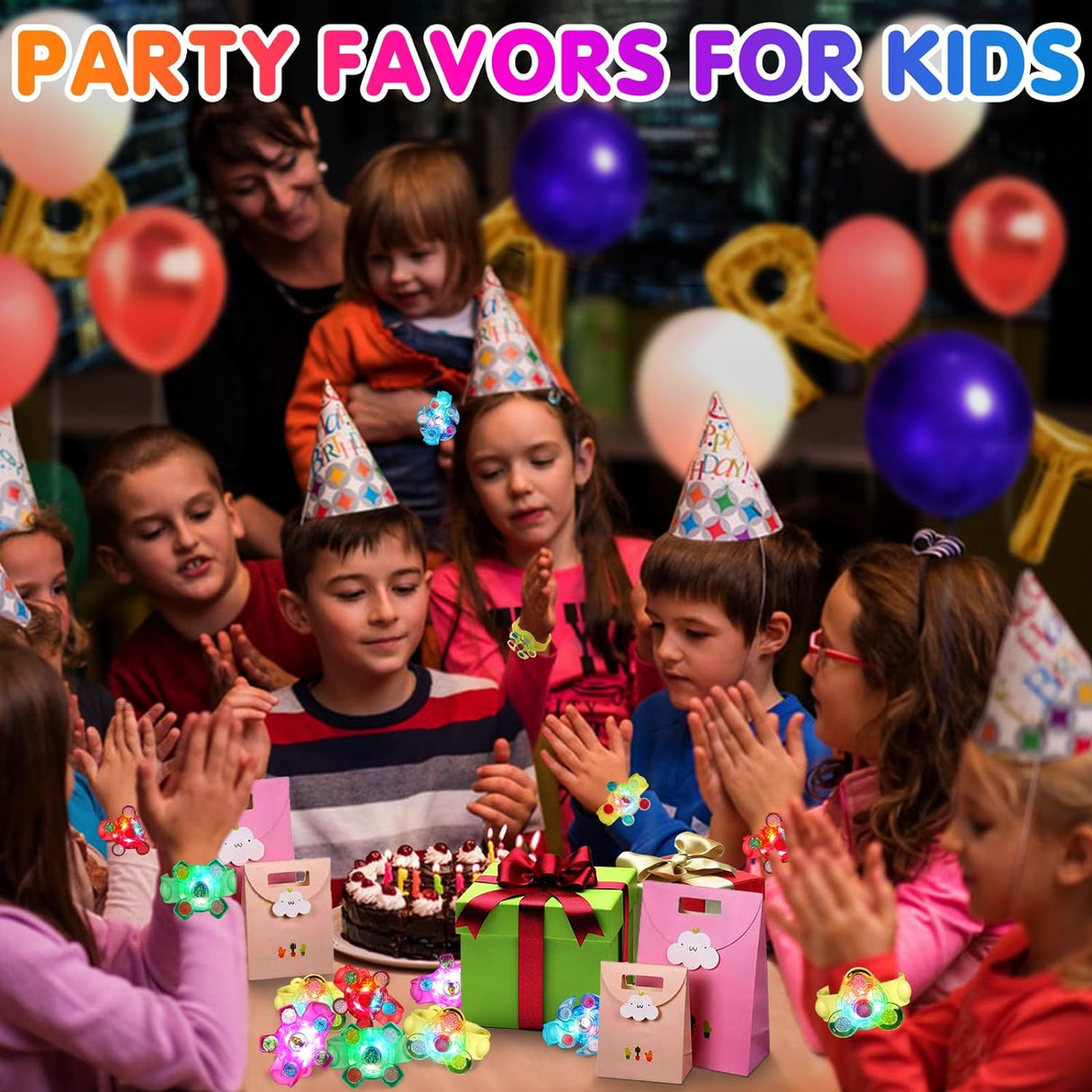 Favores de fiesta para niños: pulseras iluminadas
