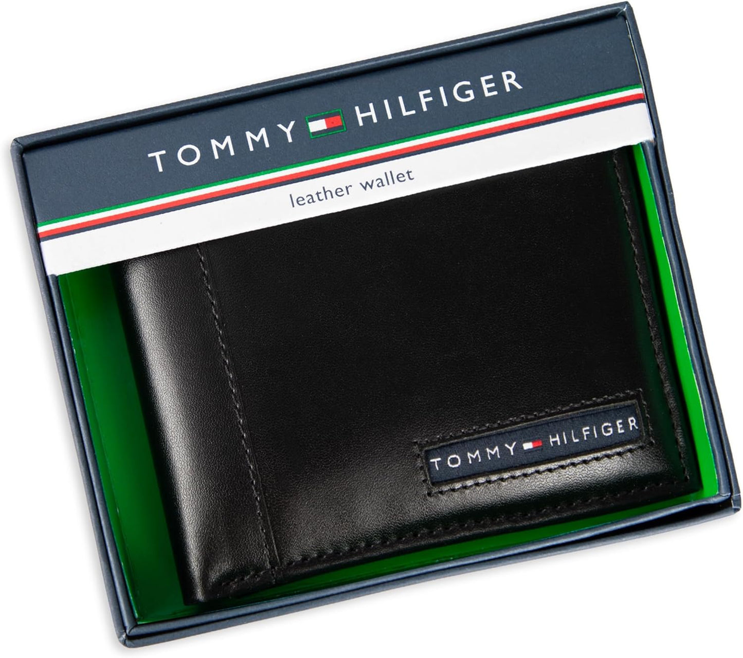 Billetera de Cuero Tommy Hilfiger - Slim Bifold, 6 Tarjetas, ID