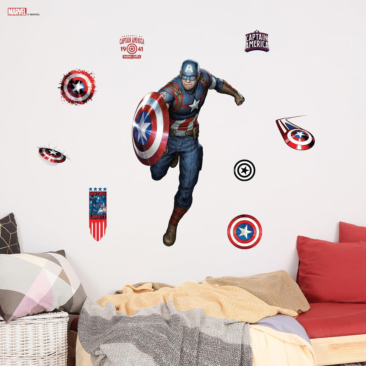 Wall Palz Vinilos Decorativos Captain America 27 Realidad Aumentada