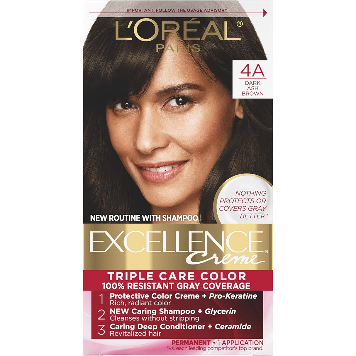 Crema de tinte de pelo permanente Excellence