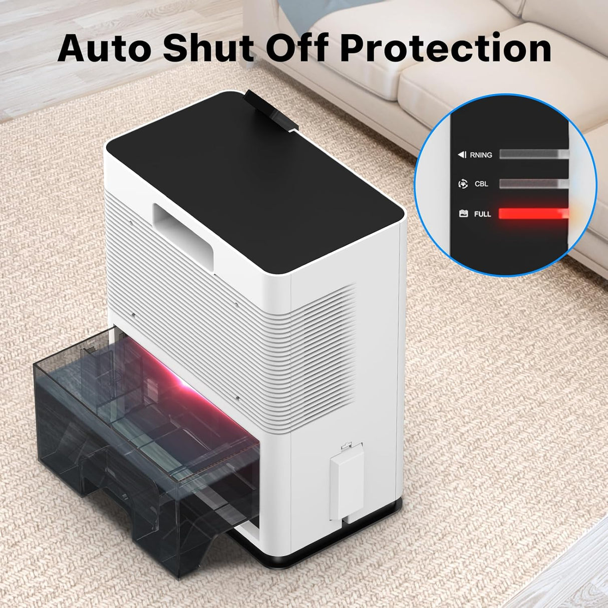 Deshumidificador para Hogar y Baño Apagado Automático