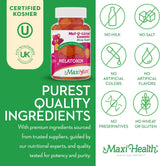 Maxi Health Tabletas masticables para ayudar a dormir  120un
