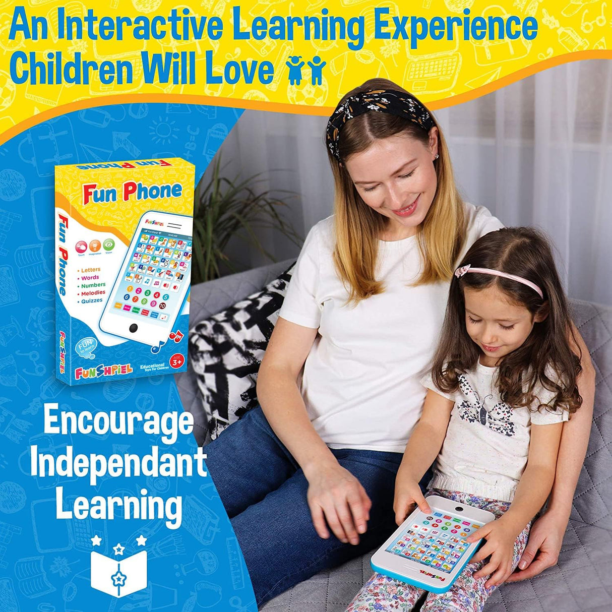Tablet Infantil - Actividades para Aprender ABC - 3 Años+